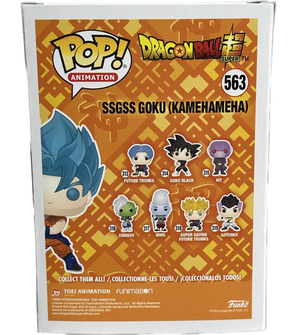 Funko Pop! Animation Dragonball Z Super SSGSS Goku (Kamehameha) Chalice  Collectibles Exclusive Figure #563